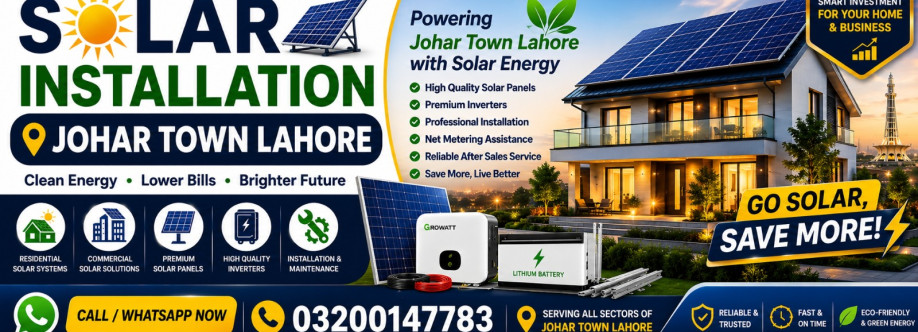 Solar installation Johar Town Lahore Cover Image